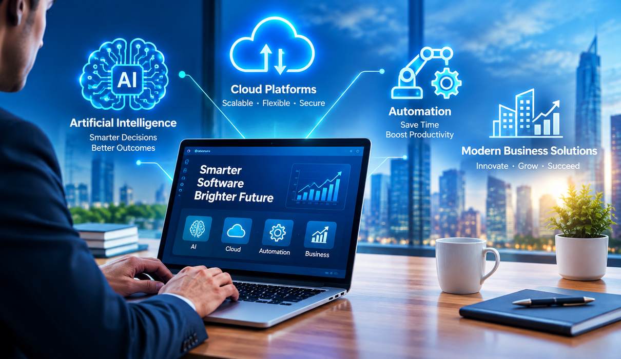 Advanced Software Technology Artificial Intelligence, Cloud Platforms, Automation and Modern Business Solutions
