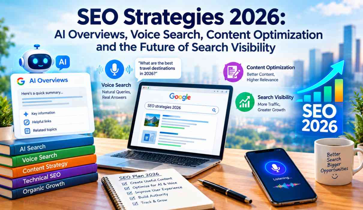 SEO Strategies 2026 AI Overviews, Voice Search, Content Optimization and the Future of Search Visibility