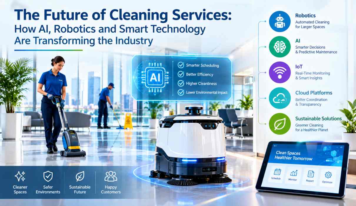 The Future of Cleaning Services How AI, Robotics and Smart Technology Are Transforming the Industry