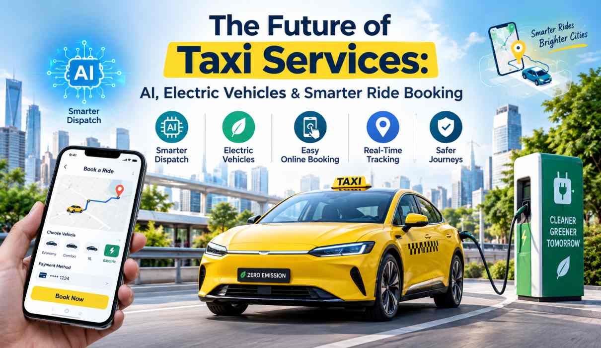 The Future of Taxi Services AI, Electric Vehicles & Smarter Ride Booking
